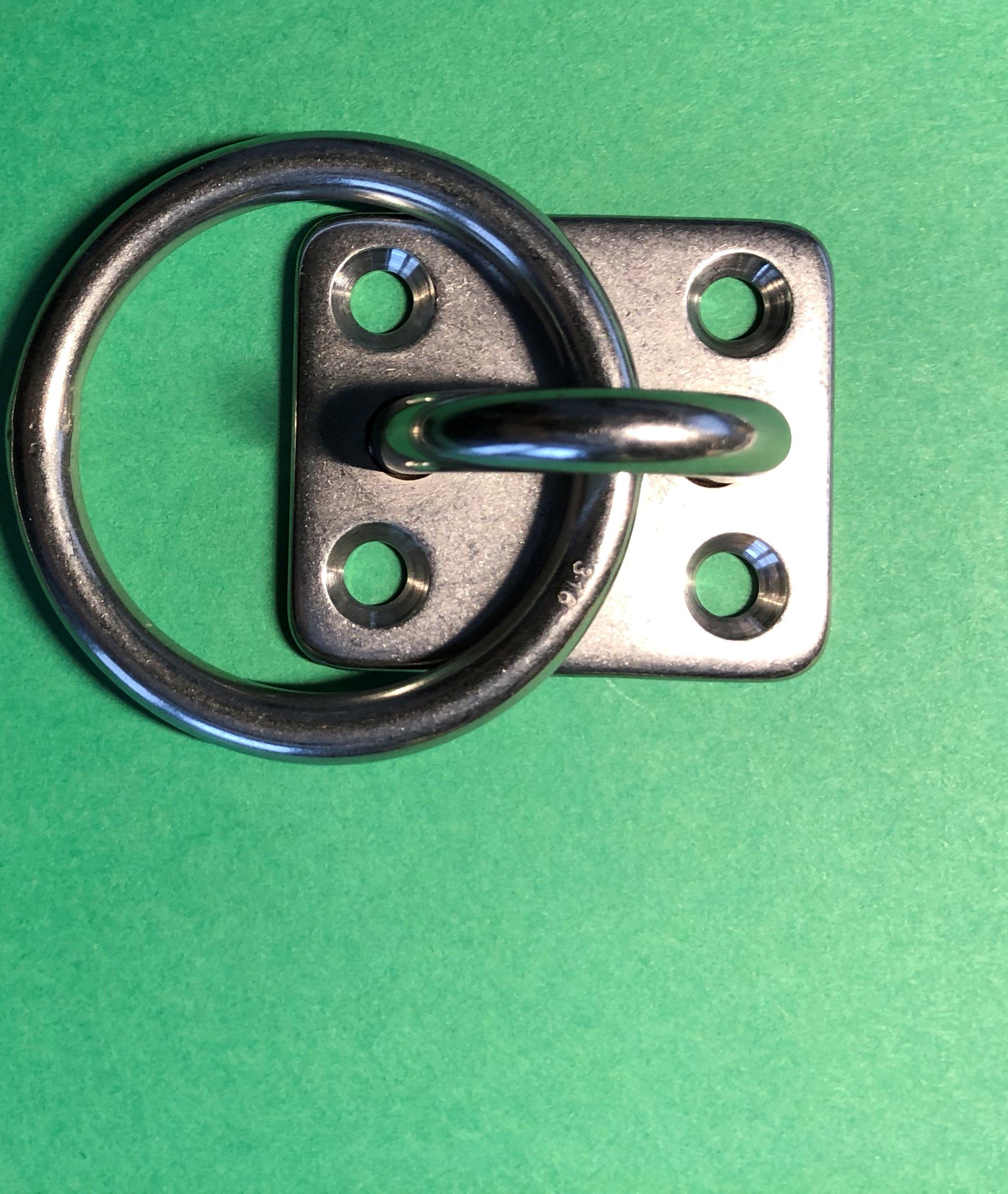 Crooked Eye Q Nashville皿 Amazon.com: US Stainless: Square Pad Eye with Ring